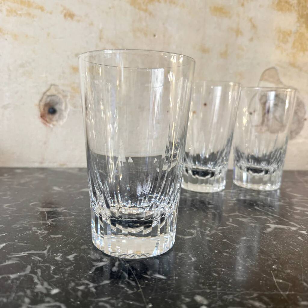 Set of 4 Baccarat Casino model orangeade glasses.