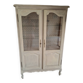 Louis XV shabby chic display cabinet