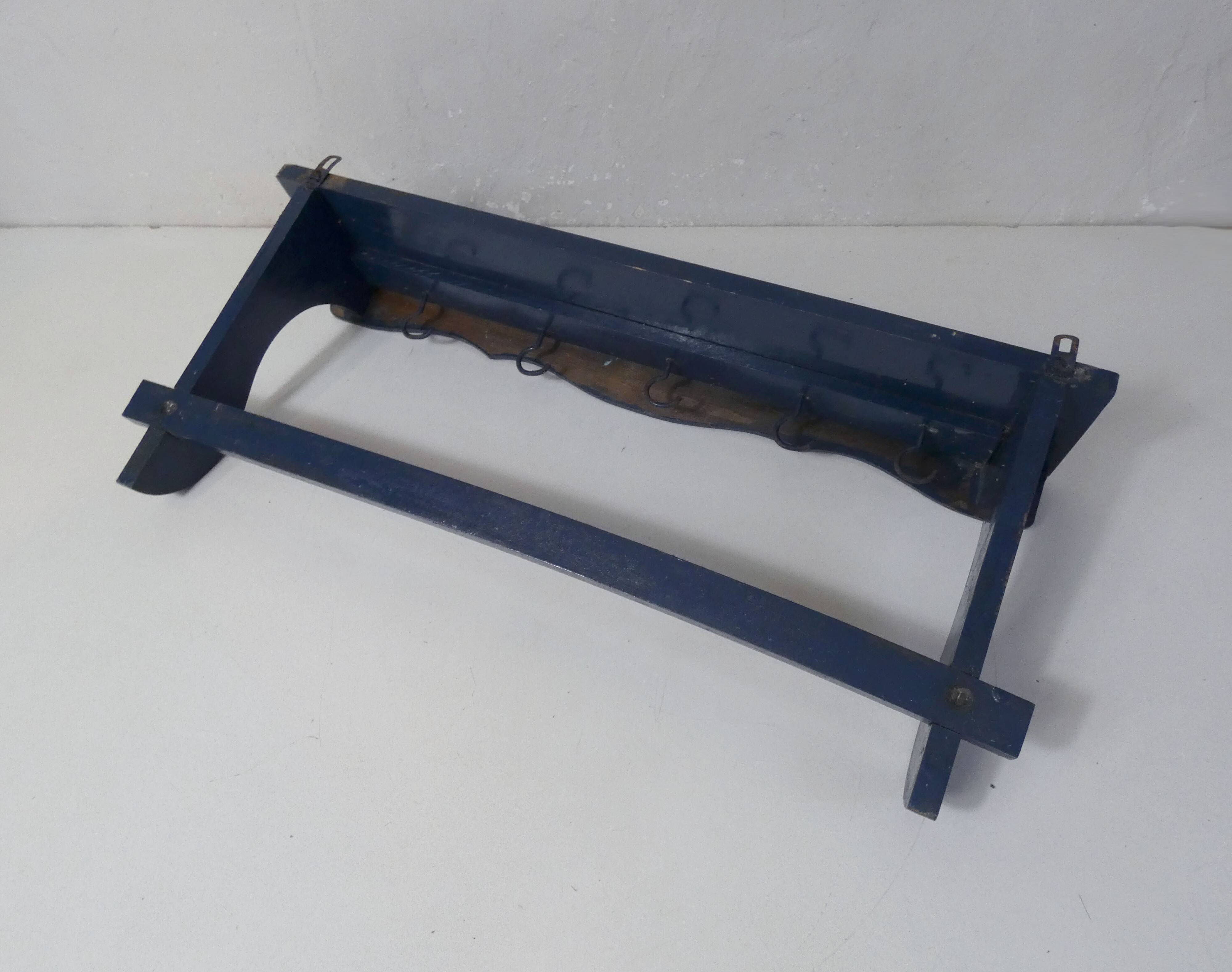 Vintage kitchen hook shelf