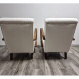 Paire de fauteuils restaurés par Jindrich Halabala