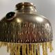 Antique Parisian Lampshade Hat 1900 Brass Cabochons Tassels