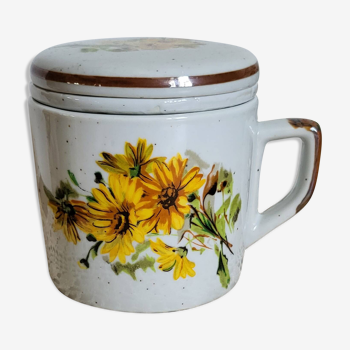 Mug tisanière à fleurs