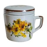 Mug tisanière à fleurs
