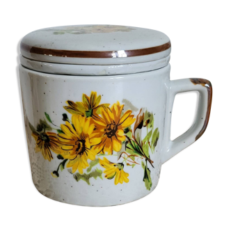 Mug tisanière à fleurs