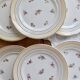 6 vintage dessert plates Céranord "Cheverny" - Floral pattern