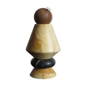 Vase totem marbre et