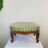 Louis XV footrest in walnut, 19th century, curved base