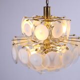 Murano white chandelier, Italy