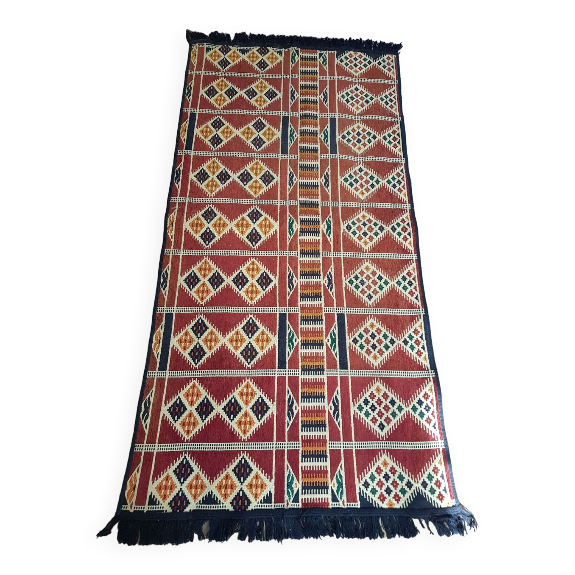 Ethnic woven rug 190 x 90