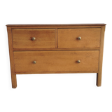 Petite commode anglaise chêne 3 tiroirs