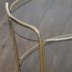 Brass and glass rolling trolley 1970