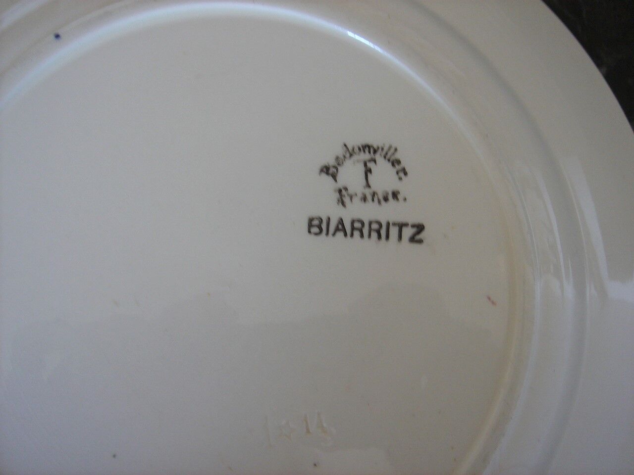 Badonviller tableware set collection Biarritz 1900