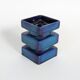 Cari Zalloni vase for Steuler, model 5101, Blue Space Age Ceramic