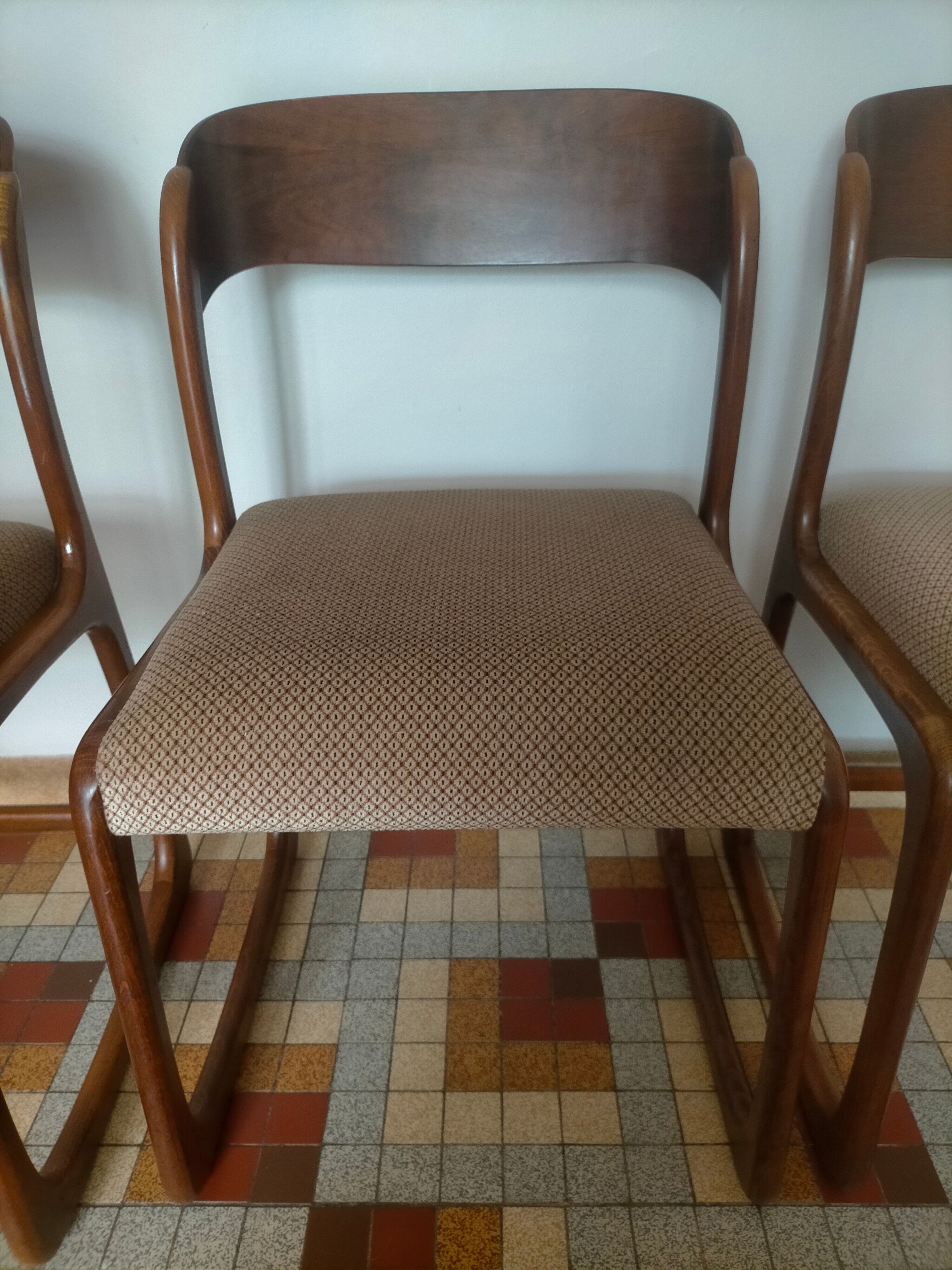 Scandinavian baumann sleigh chairs