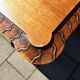 Unique antique Italian wooden hall table / narrow dining table