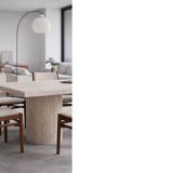 Vintage Mid-Century Modern Danish Teak & Beige Fabric Chairs, Set of 4