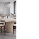 Chaises en teck et tissu beige danois modernes du milieu du siècle, ensemble de 4