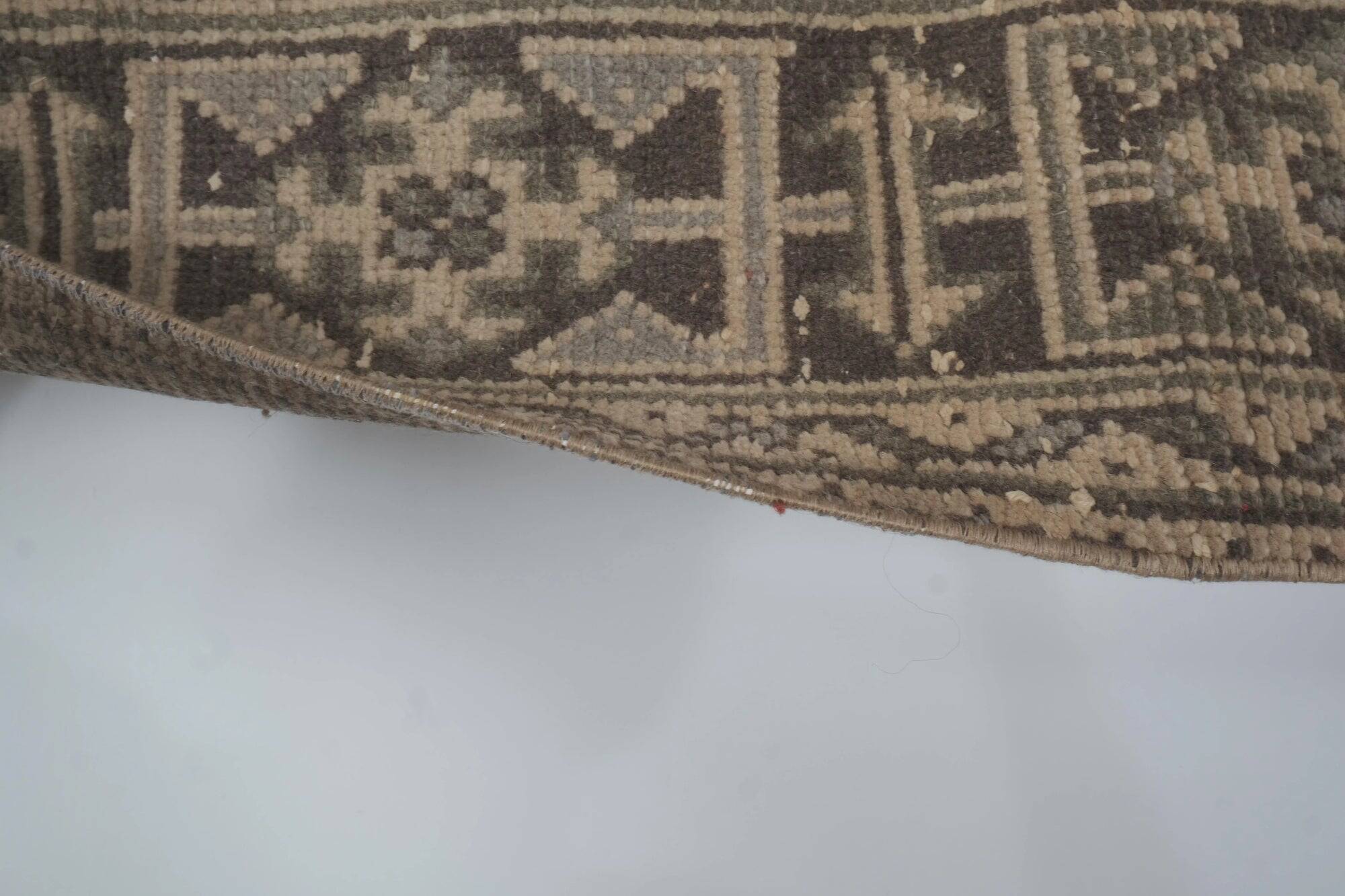 Vintage Turkish hallway rug 55x367 cm