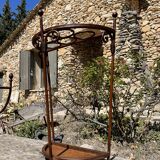 Wrought iron umbrella holder