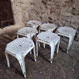 Set of 6 French industrial stools by Multipl’s – 1930s