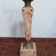High Louis XVI column in marble and bronze