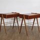 Paire de chevets vintage scandinave en teck