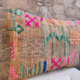 Handmade cushion cover in Berber wool: Moroccan Kilim cushion
