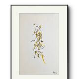 Original abstract work signed dated 99 or 77