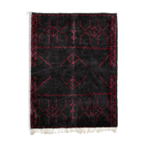 Modern Moroccan carpet black