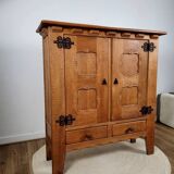 Vintage design solid oak sideboard