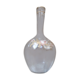 Carafe en verre émaillé à décor de roses XIXème