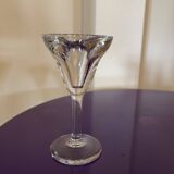 Set of 3 vintage bistro glasses in thick blown glass