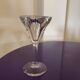 Set of 3 vintage bistro glasses in thick blown glass
