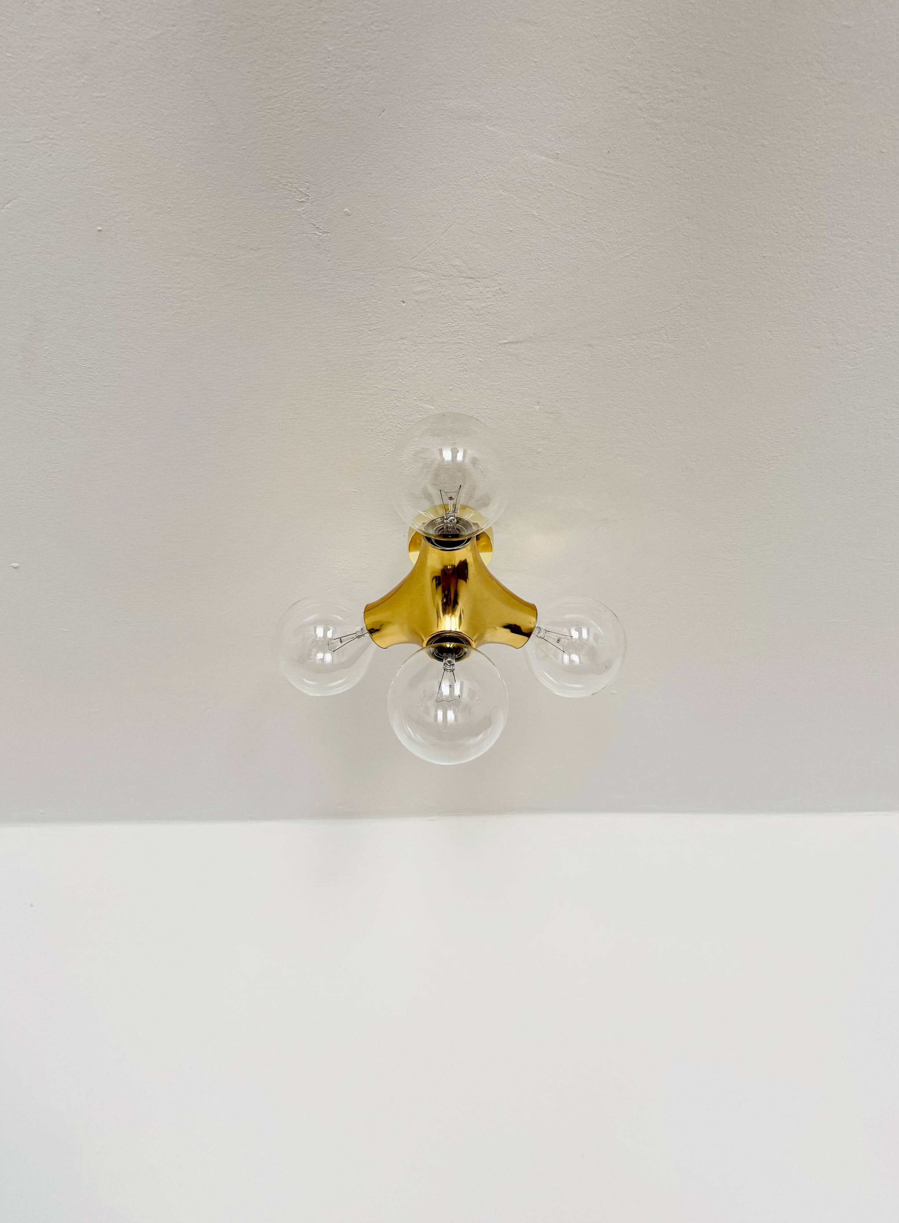 1 des 2 lampes encastrées Sputnik Gemini par Gebrüder Cosack