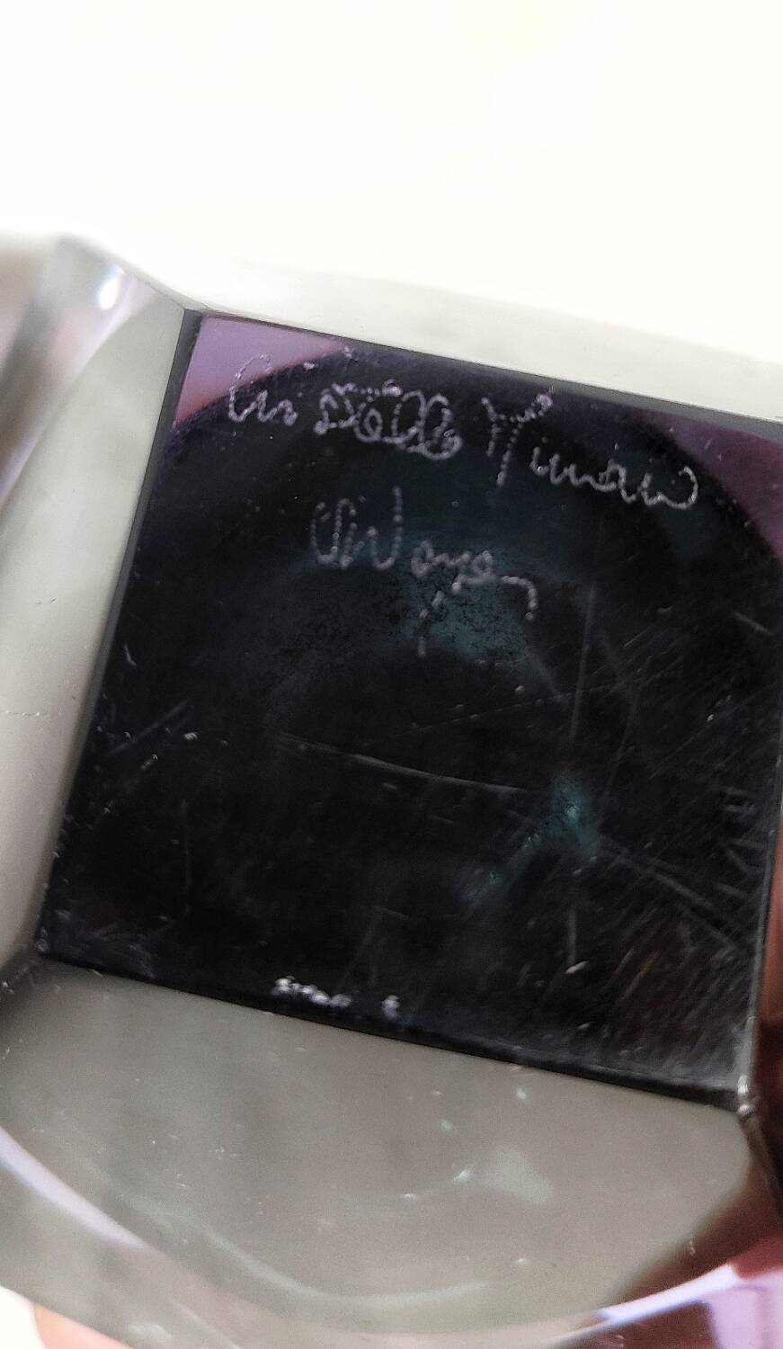 Cendrier en cristal de Murano, Italie, années 1970