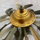 Wheat spike ceiling light in painted metal, 50s style.