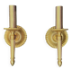 Pair of antique gilt brass wall sconces – classic style