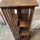 Pivoting column library in mahogany, 20th century.