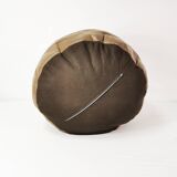 Patchwork leather pouf, Germany 1970s