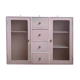 Wall toilet cabinet 2 doors 4 drawers