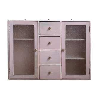 Armoire de toilette murale 2 portes 4 tiroirs