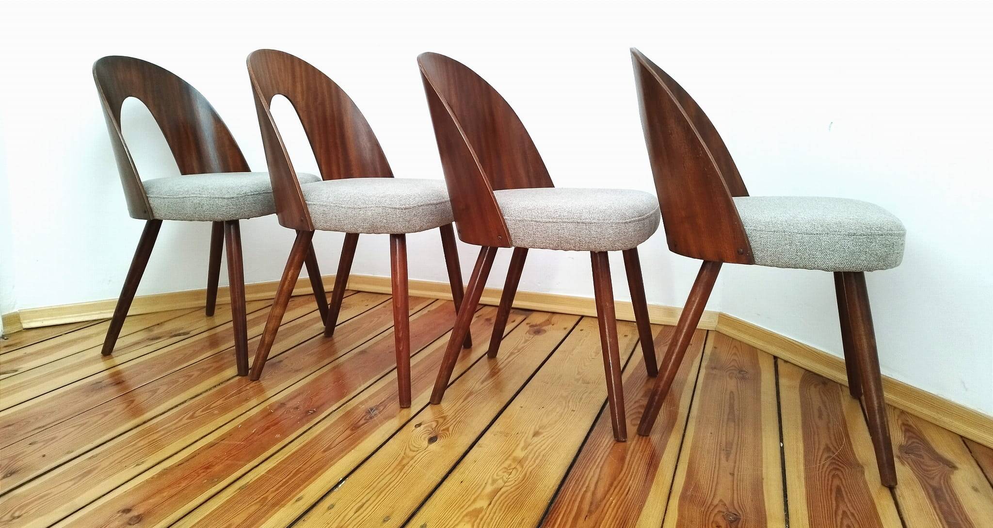 Dining Chairs by A. Suman for Tatra Nabytok, Former Czechoslovakia, 1960s, Set of 4