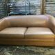 Two-seater leather sofa