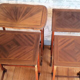 Suite of four nesting tables early twentieth century