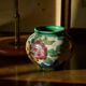 Vase early 20th century floral decoration Gouda