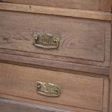 Superb large Parisian oak wardrobe (1930s/1940s)