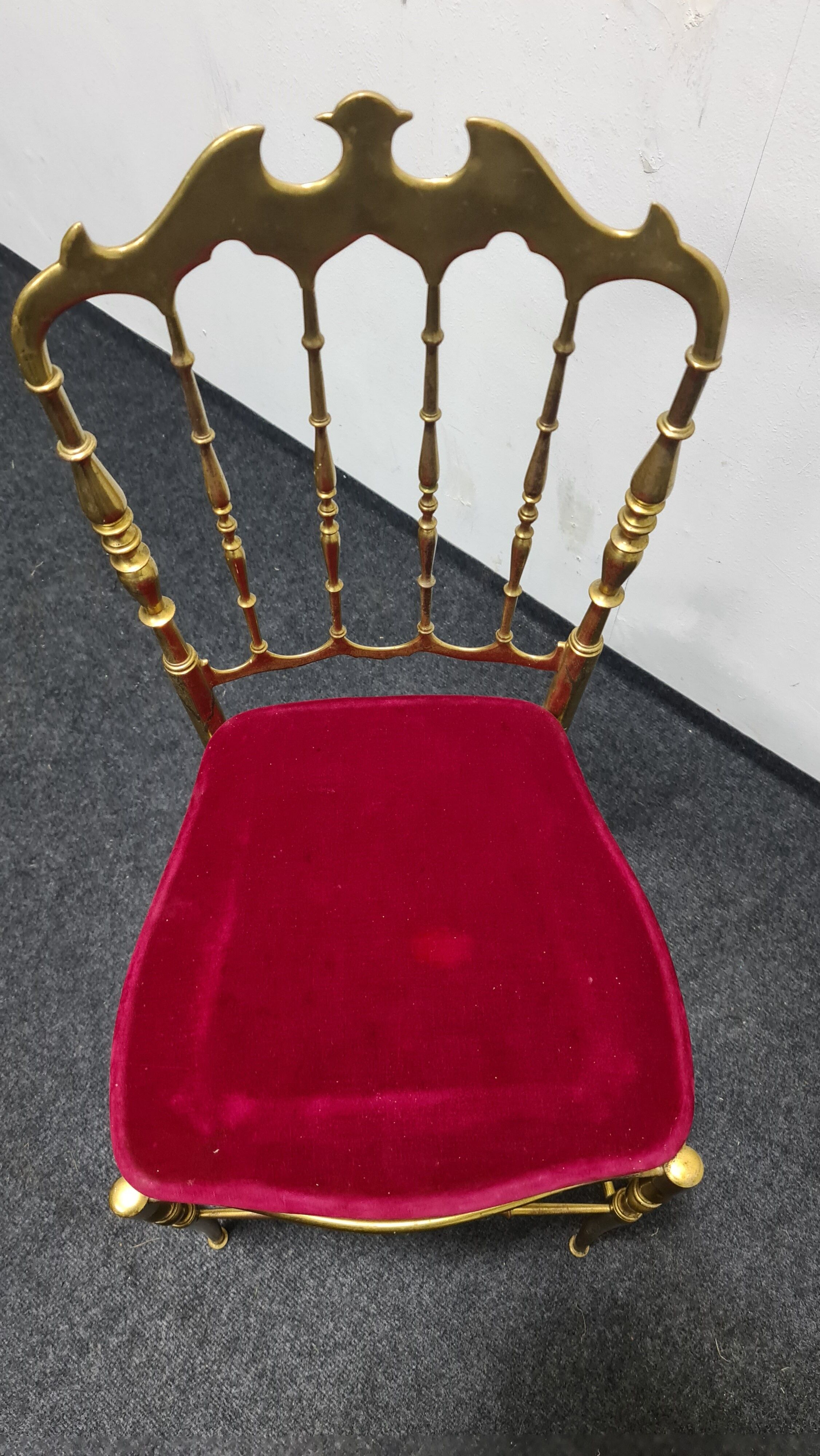 Vintage brass Chiavari chair