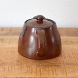 Ceramic Teapot, Flower Teapot, Brown Tea Pot, Alinea Fabrication Artisanale