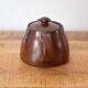 Ceramic Teapot, Flower Teapot, Brown Tea Pot, Alinea Fabrication Artisanale