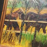 Oil on canvas Horses signed J.Kirsch 1961 (88x72)